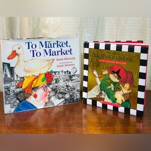 Mother Goose & To Market to Market Children’s Illustrated Books